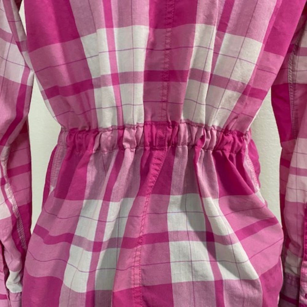 The North Face Pink Plaid Shirt Size Medium - Picture 8 of 13